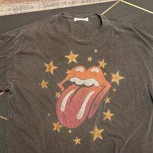 Daydreamer Black Tee with Orange and Red Graphic